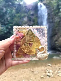 特別価格限定品沖縄ター滝★愛と美容★美のプレートオルゴナイト