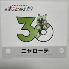ポケモン 30周年記念ステッカー キミにあえた！ ゾロア (ヒスイのすが