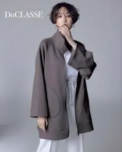 ドゥクラッセ　スウェット・ジップアップハーフコート✴︎タグ付新品