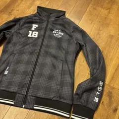 FILAGOLFブラック系チェック フルジップジャケット F 18
