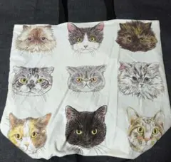 ○超ドでか○kokka猫柄バケツ型エコバッグ