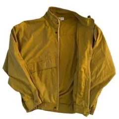 【90s古着】スタンドカラーブルゾン スイングトップ マスタード L相【F95】