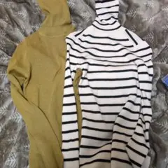 UNIQLO　メリノリブタートルネックセーター