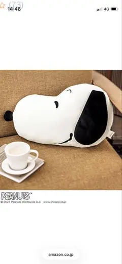 ★雑誌付録★新品未使用★2021年11月 InRed スヌーピークッション ②