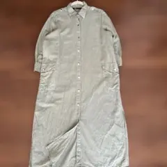 ZARA ザラ　サファリデザイン　ロングワンピース　シャツワンピ　羽織　春服