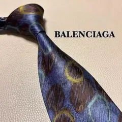 【美品】 バレンシアガ ネクタイ　ストライプ シルク　ビジネス　スーツ　光沢