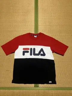 FILA Tシャツ トリコロールカラー Mサイズ