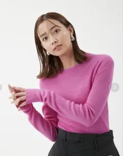 モヘヤ混ラメリブニットプルオーバー Mila Owen