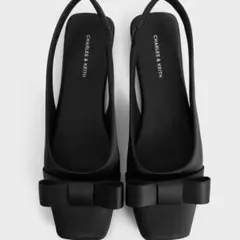 CHARLES & KEITH サテンボウ スリングバックバレエフラット