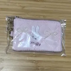 ミッフィー　スマートキーケース　キルティングパール　ピンクのサムネイル