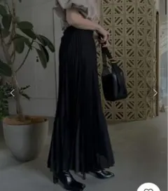 SPUN ORGANDY PLEATS SKIRTのサムネイル