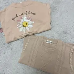 フリル付きトレーナー、セーター