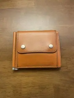 【極美品✨価格応相談❣️】SLOW&CO スロウ　二つ折財布　マネークリップ　本革 極美品！価格応相談】SLOW&CO スロウ 二つ折財布 マネークリップ 本革