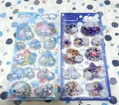 【正規品】あわわちゃん　シマエナガ　スパンコールパーティー　しゃかしゃかシール