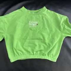 専用　Tommy Hilfiger グリーン クロップドトレーナー