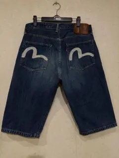 エヴィス エビスビッグカモメペイントセルビッチハーフショートパンツ 