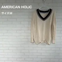 【AMERICAN HOLIC】アメリカンホリック セーター ニット 長袖 Mのサムネイル