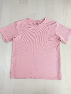 140　ユニクロ　ドライEXクルーネックTシャツ UNIQLO　ピンクのサムネイル