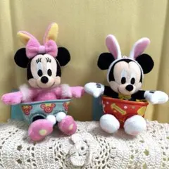 ディズニー　ぬいぐるみ　ストラップ　ミッキー　ミニー　イースター　2010年