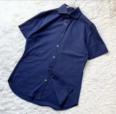 BEAMS F ビームスエフ カノコ カッタウェイ シャツ ネイビー Sのサムネイル