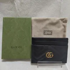 【GUCCI 】ブラックレザー カードケース