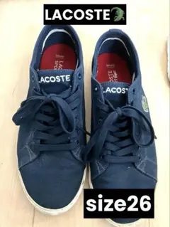 美品メンズLACOSTE MARCEL LCR2 ネイビースニーカー 26cmのサムネイル