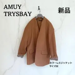 AMUY TRYSBAY カラーレスジャケット Mサイズ 新品　秋冬　ベージュ