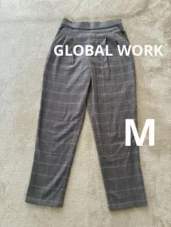GLOBAL WORK ウツクシルエット テーパードパンツ Mのサムネイル