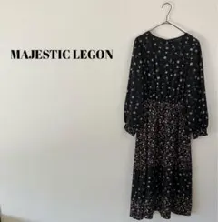 MAJESTIC LEGON フラワープリント ロングワンピース　Mサイズ