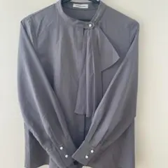 natural couture チャコール長袖シャツ