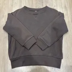 無印　MUJI 無印良品　トレーナー　ブラウン　裏毛　100