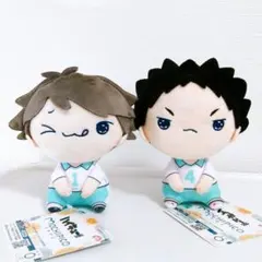 ハイキュー!!　もちぴこぬいぐるみ⑥　及川徹＆岩泉一　2種セット