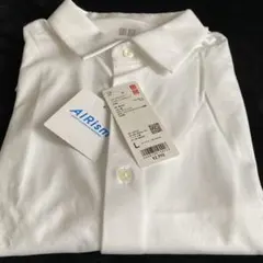 【新品UNIQLO】エアリズムコットンフルオープンポロシャツ