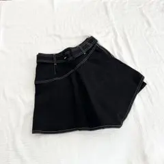 CECIL McBEE ブラックデニムミニスカート