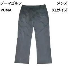 ◆プーマゴルフ　メンズ　薄手パンツ　チェック柄　XLサイズ　ダークグレー