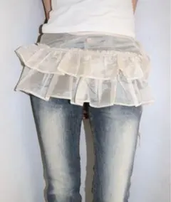 FCMM SHEER FRILL SKIRT/シアーフリルスカート