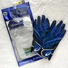 【値下げ】asics ジュニア用バッティング手袋　JM（18〜19cm ） 両手