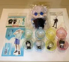 五条悟　ぷりぬいたっちどりーむ　呪術廻戦カフェ　肩ズン全種　その他全8個セット ぷりぬいたっちどりーむ五条悟 呪術廻戦カフェ五条悟 肩ズン全種