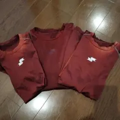 赤色アンダーシャツ3枚セット（半袖・長袖）