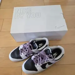 Nike ダンクLOW スニーカー ホワイト ブラック パープル