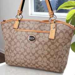 コーチ/トートバッグ/シグネチャーPVCレザー/ワンショルダーバッグ/19817