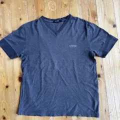 BURBERRY BLACK LABEL グレー Vネック メンズTシャツ
