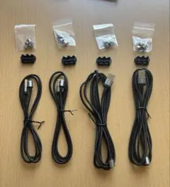 マグネット端子三種類付き 充電ケーブル４本セット