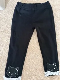 西松屋 猫モチーフ レース付き ロングパンツ 100cmのサムネイル
