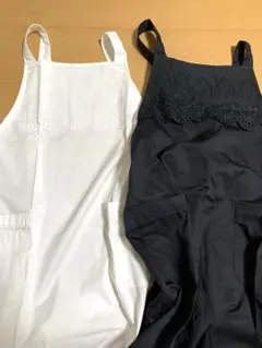 エプロン2点セット　白・黒　冠婚葬祭