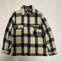 r*︎様 チェックネルシャツ　ヘビー　ブラック×ホワイト