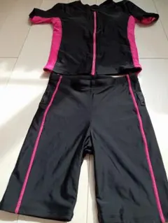 セパレート水着 黒/ピンク サイズ11L