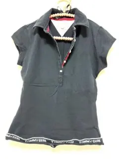 トミー黒ポロシャツ