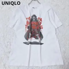 ユニクロ　モンキー・D・ルフィ Tシャツ　半袖　綿　ホワイト　M ワンピース