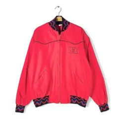 80s USA製 ヴィンテージコットンジャケット ウエスタン調 ネイティブ XL